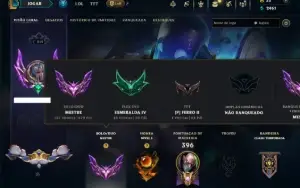 Mestre com 150 Champs e 78 Skins ( 429 PDL ) +6 Prestigios