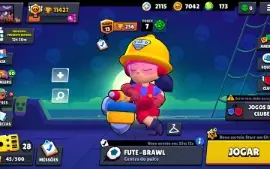 Conta do Brawl Stars com 11.000 troféus e 173 gemas