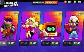 Conta do Brawl Stars com 11.000 troféus e 173 gemas