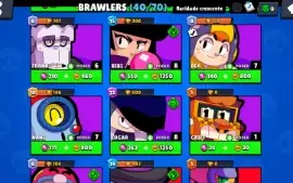 Conta do Brawl Stars com 11.000 troféus e 173 gemas
