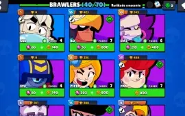 Conta do Brawl Stars com 11.000 troféus e 173 gemas