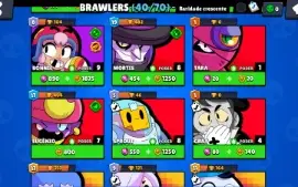 Conta do Brawl Stars com 11.000 troféus e 173 gemas