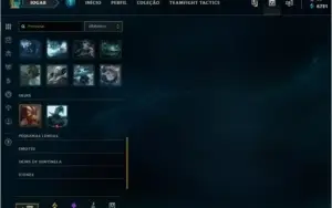 League of Legends Conta Diamond 4 com 17 skins