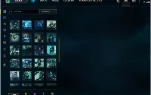 League of Legends Conta Diamond 4 com 17 skins