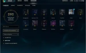 CONTA LEAGUE OF LEGENDS - OURO V - 116 SKINS