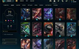 Conta bronze 2 com 125 Champs e 72 Skins ( MAIN ADC )
