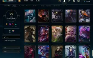 Conta bronze 2 com 125 Champs e 72 Skins ( MAIN ADC )