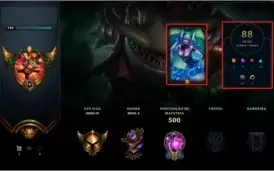 [10% OFF] Conta LoL | Ouro 4 | (Todos Champs & 88 Skins)