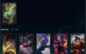 [10% OFF] Conta LoL | Ouro 4 | (Todos Champs & 88 Skins)