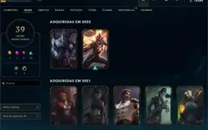 Conta league of legends MMR diamond