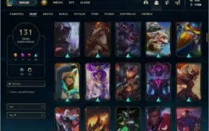 Conta ouro 3 com 155 Champs e 131 skins (1 Prestigio)