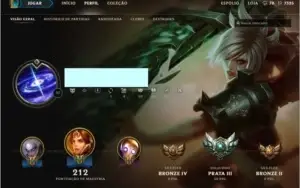 Conta LoL,Lvl 30 Prata 3 + 72 campeoes + 17 Skins