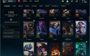 Conta bronze com muitos champs e skins