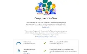 Canal no Youtube Com 9 Mil horas - Semi Monetizado
