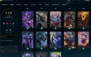 Conta platina 1 com varias skins prestigio.