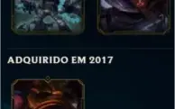 CONTA LEAGUE OF LEGENDS OURO 1, 65 CHAMPIONS, 15 SKINS!