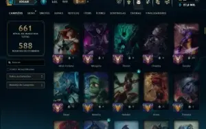 Bronze 1 com TODOS os Champs e 229 Skins ( MAIN SUP )