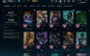 Bronze 1 com TODOS os Champs e 229 Skins ( MAIN SUP )