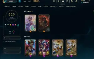 Bronze 1 com TODOS os Champs e 229 Skins ( MAIN SUP )