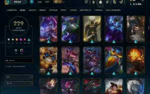 Bronze 1 com TODOS os Champs e 229 Skins ( MAIN SUP )