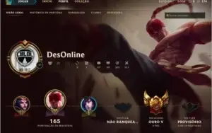 Conta De League Of Legends Gold Muitos Campeões E Skins