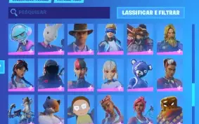 Conta Fortnite, do capitulo 2 até o atual. Com Foice.
