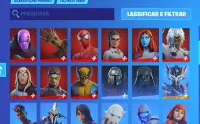 Conta Fortnite, do capitulo 2 até o atual. Com Foice.