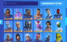 Conta Fortnite, do capitulo 2 até o atual. Com Foice.