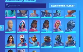 Conta Fortnite, do capitulo 2 até o atual. Com Foice.