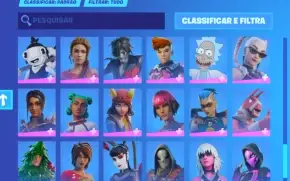 Conta Fortnite, do capitulo 2 até o atual. Com Foice.