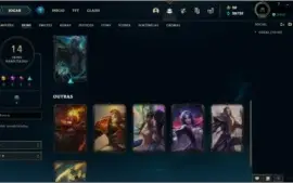 Conta LoL, Platina IV, Várias Skins e Campeões