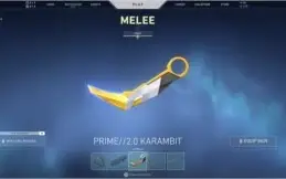 Conta com vandal dragão, karambit 2.0