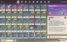 Conta com Klee e Keqing Ar 20 +11 personagens 4⭐ e 4 armas 4