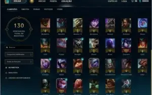 VENDO CONTA LOL NÍVEL 31 UNRANKED COM 20 SKINS