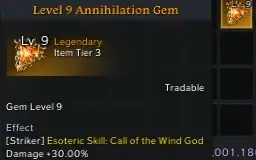 Gema level 9 - ataque ou cd
