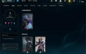 Conta PLATINA 4 - Smurf LOL (league of legends) ELOMOON