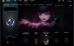 conta lol level 30 unranked