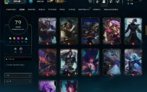Prata 4 com 110 Champs e 79 Skins +5 Vitoriosas