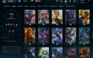Prata 4 com 110 Champs e 79 Skins +5 Vitoriosas