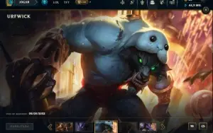 Platina 1 com TODOS os Champs e 571 Skins ( Nivel 873 )