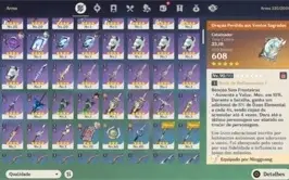 Conta Genshin Impact lvl 55