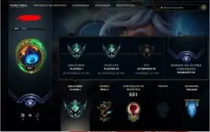 Conta Platina 1 (D2 mmr) com todos os champs e  248 skins.