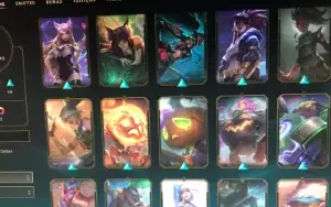 CONTA LOL 109 skins Mono Yasuo/lvl 217