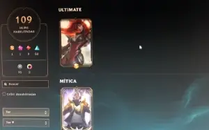 CONTA LOL 109 skins Mono Yasuo/lvl 217