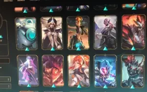 CONTA LOL 109 skins Mono Yasuo/lvl 217