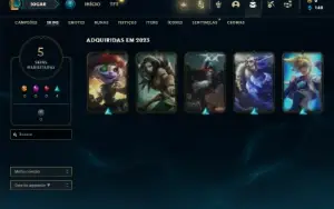 Conta Esmeralda 3 com 35 Champs e 5 Skins e Honra 2