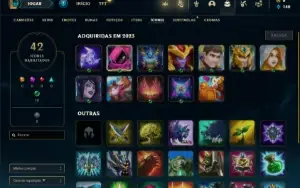 Conta Esmeralda 3 com 35 Champs e 5 Skins e Honra 2