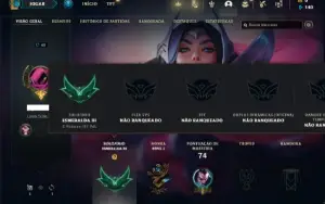 Conta Esmeralda 3 com 35 Champs e 5 Skins e Honra 2
