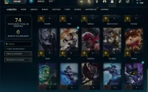 Conta Esmeralda 3 com 35 Champs e 5 Skins e Honra 2