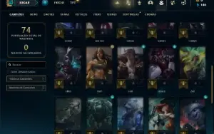 Conta Esmeralda 3 com 35 Champs e 5 Skins e Honra 2